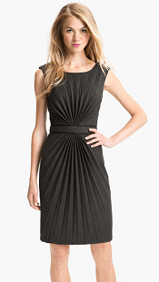 Maggy London Starburst Pleat Sheath Dress