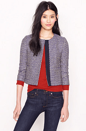 Navy tweed jacket