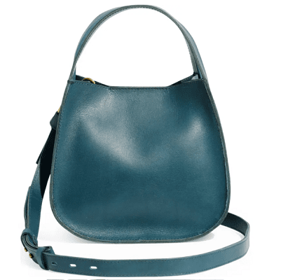 teal shoulder bag